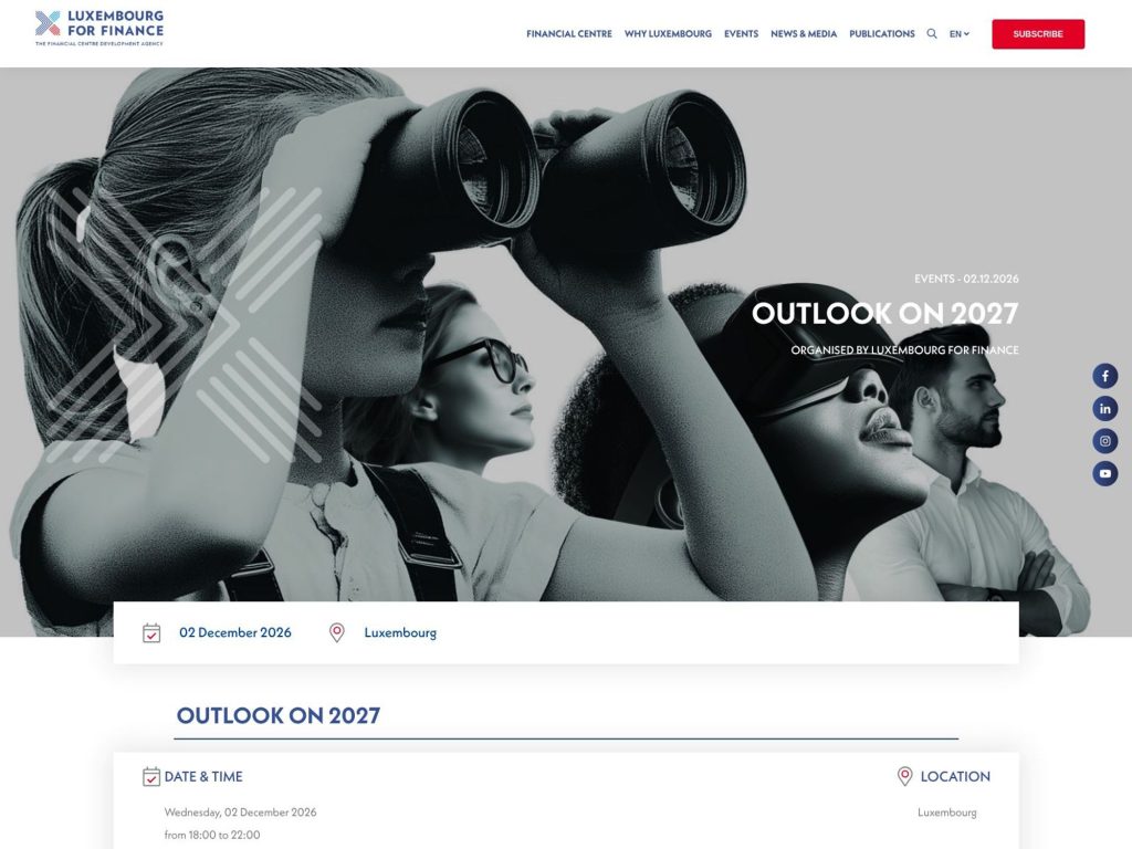 Outlook on 2027 website