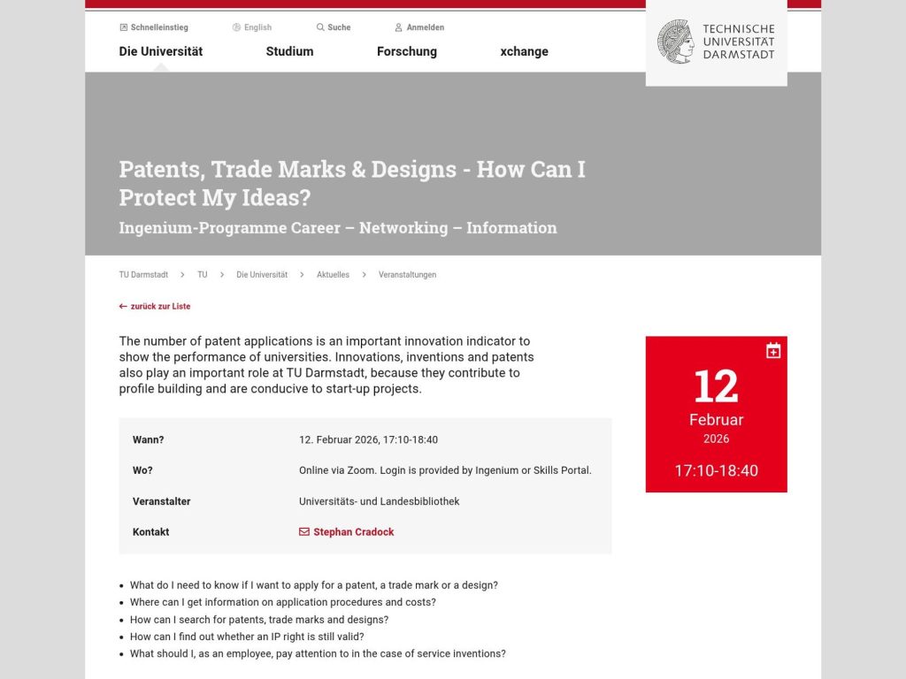 Patents, Trade Marks & Designs - How Can I Protect My Ideas?