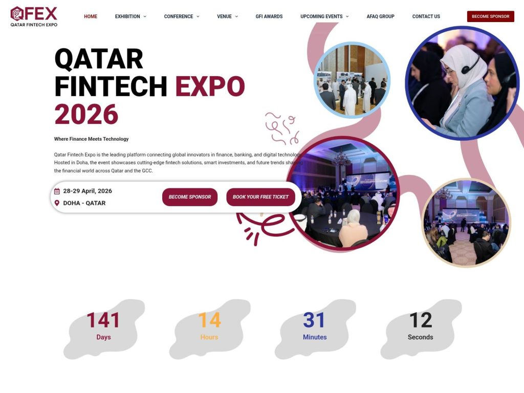 Qatar Fintech Expo 2026 website