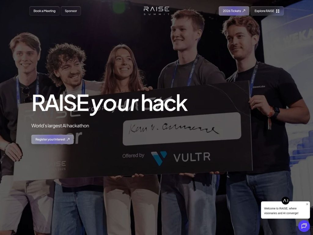 RAISE Hackathon 2026 website