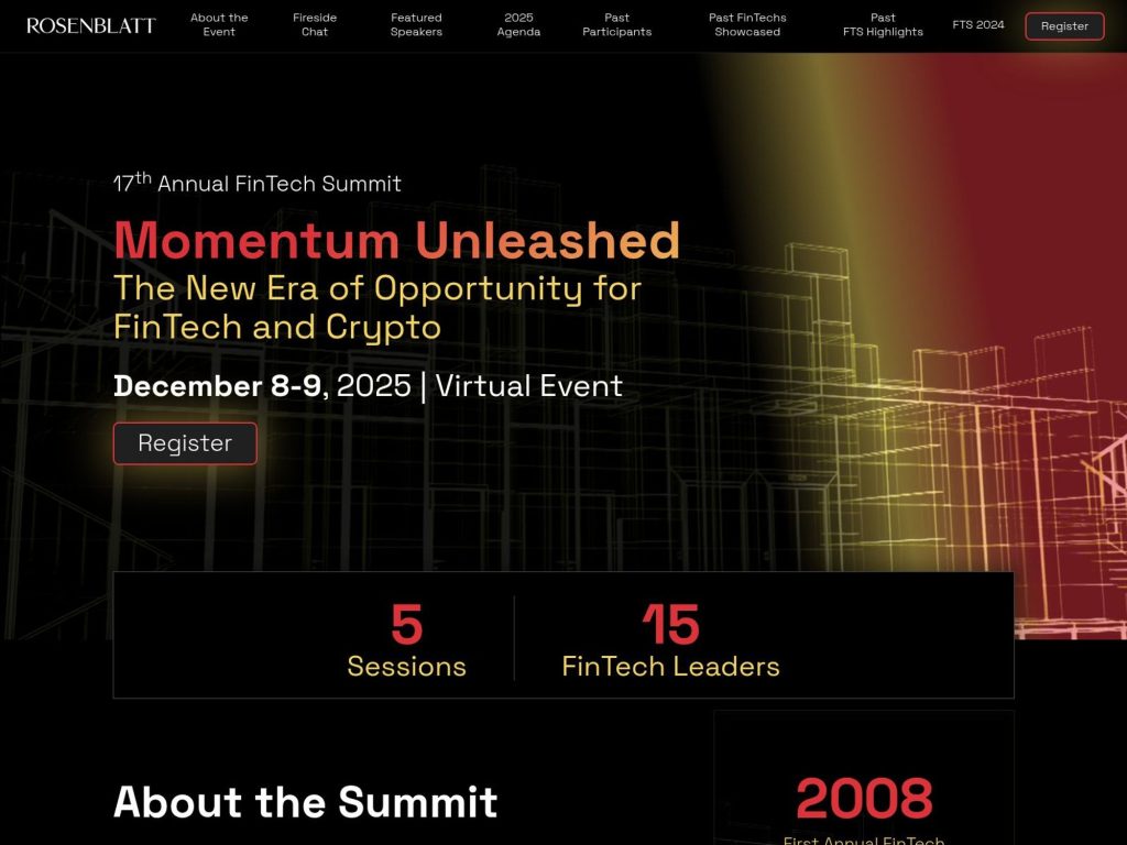 Rosenblatt 17th Annual FinTech Summit image