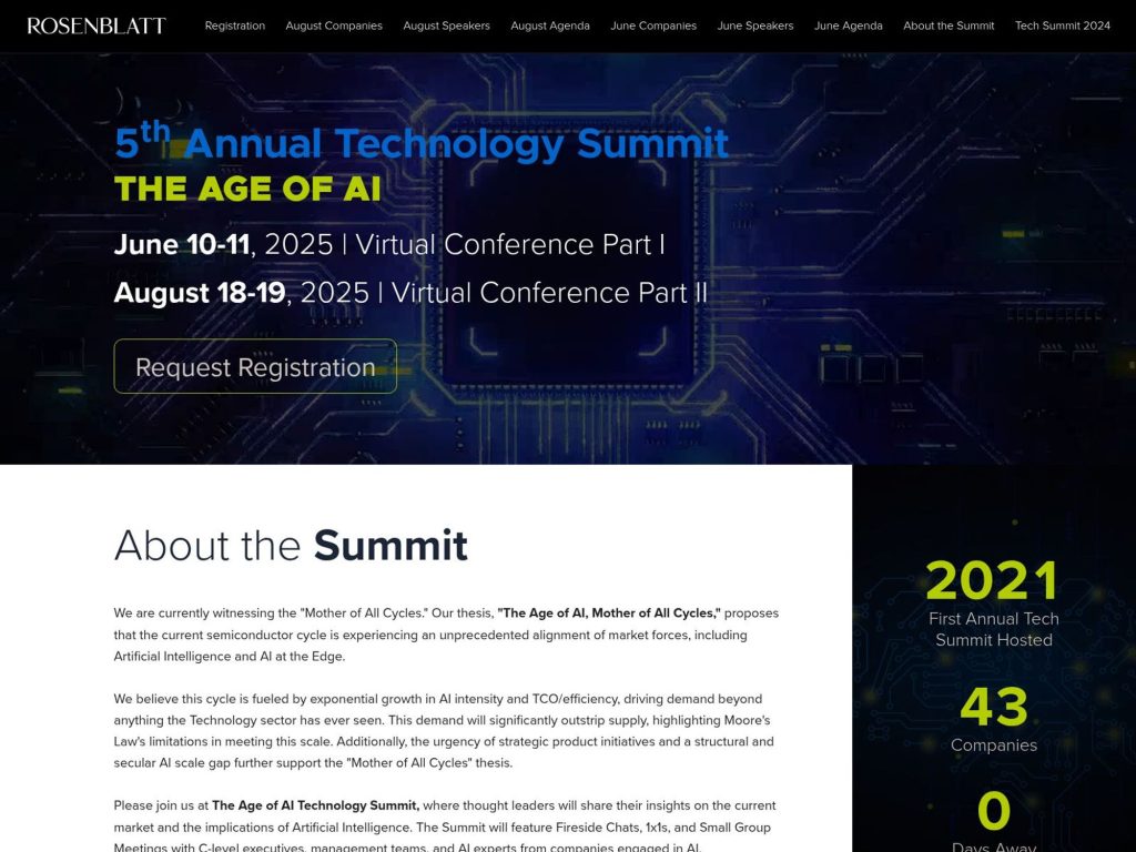 Rosenblatt Technology Summit website