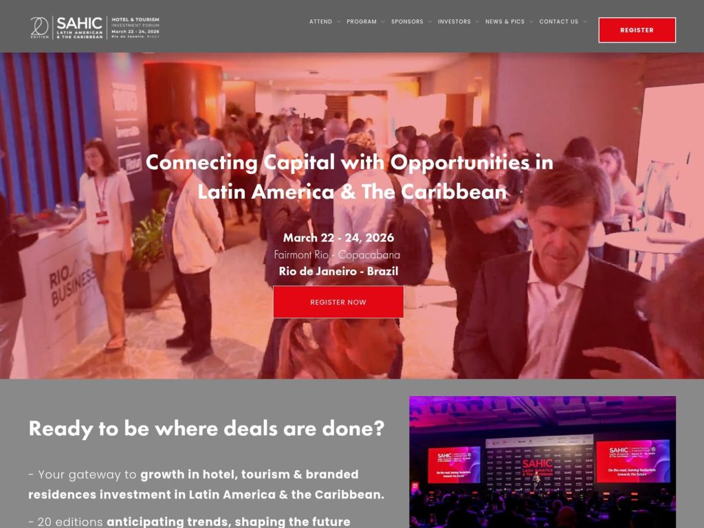 SAHIC 20th Edition website