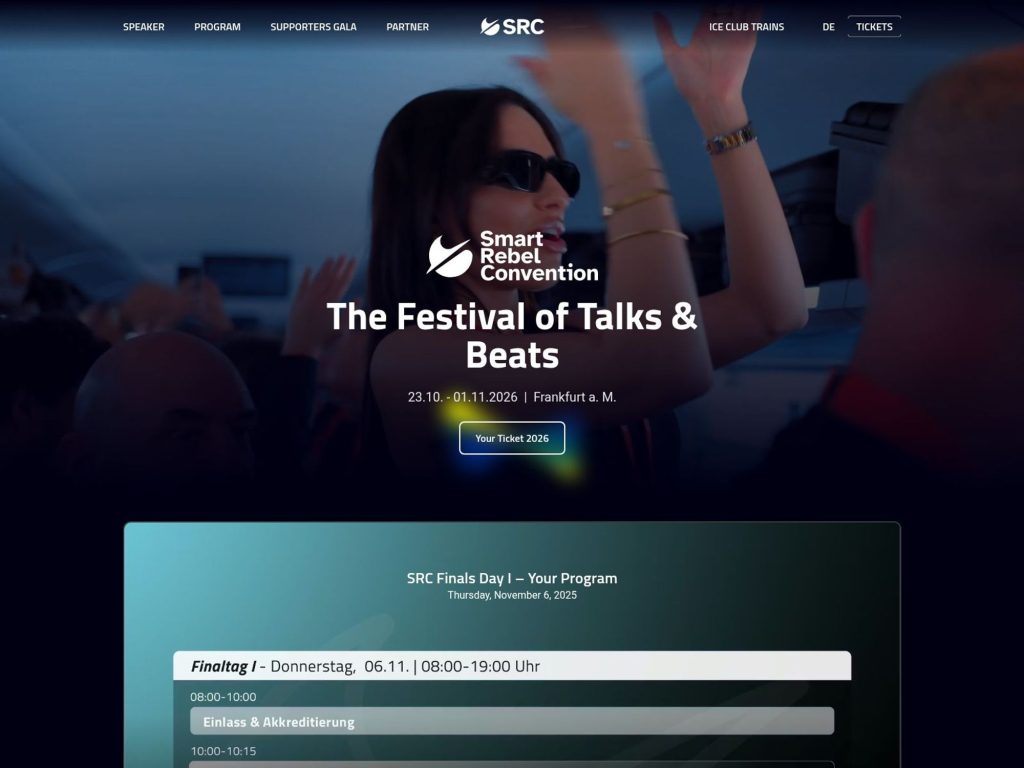 Smart Revel Convention 2026 website