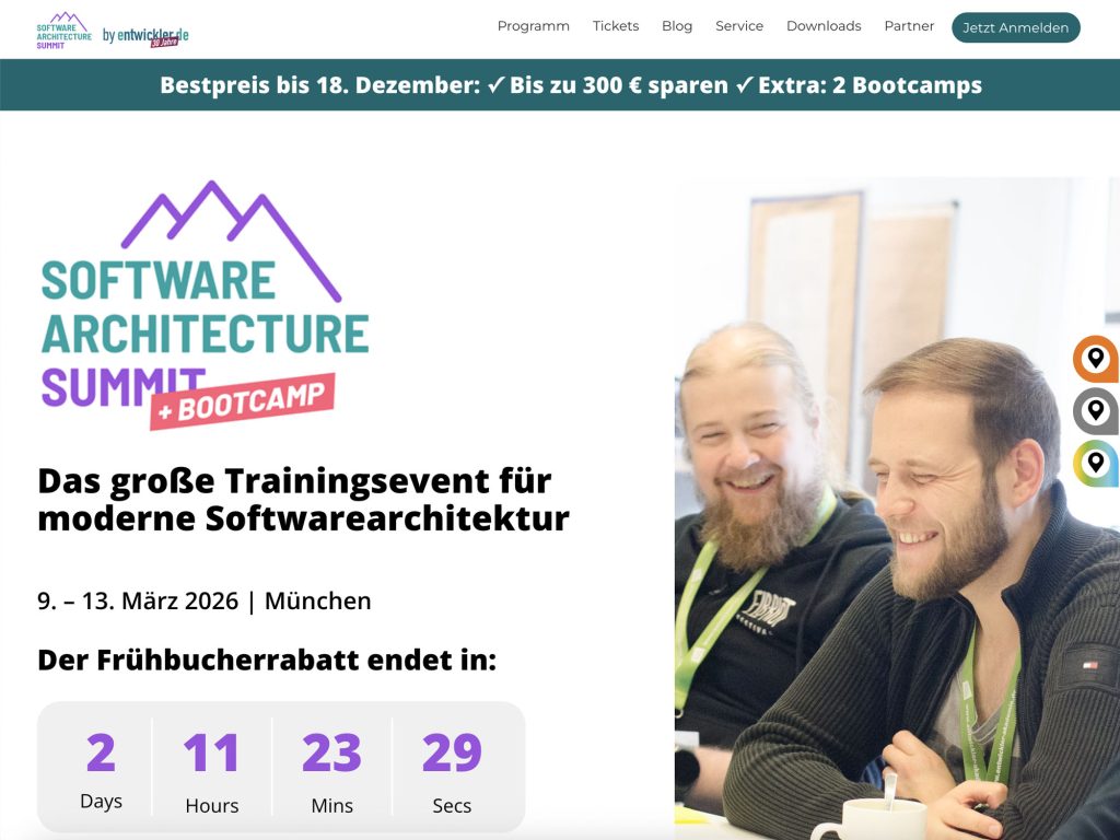 Software Architecture Summit 2026 website