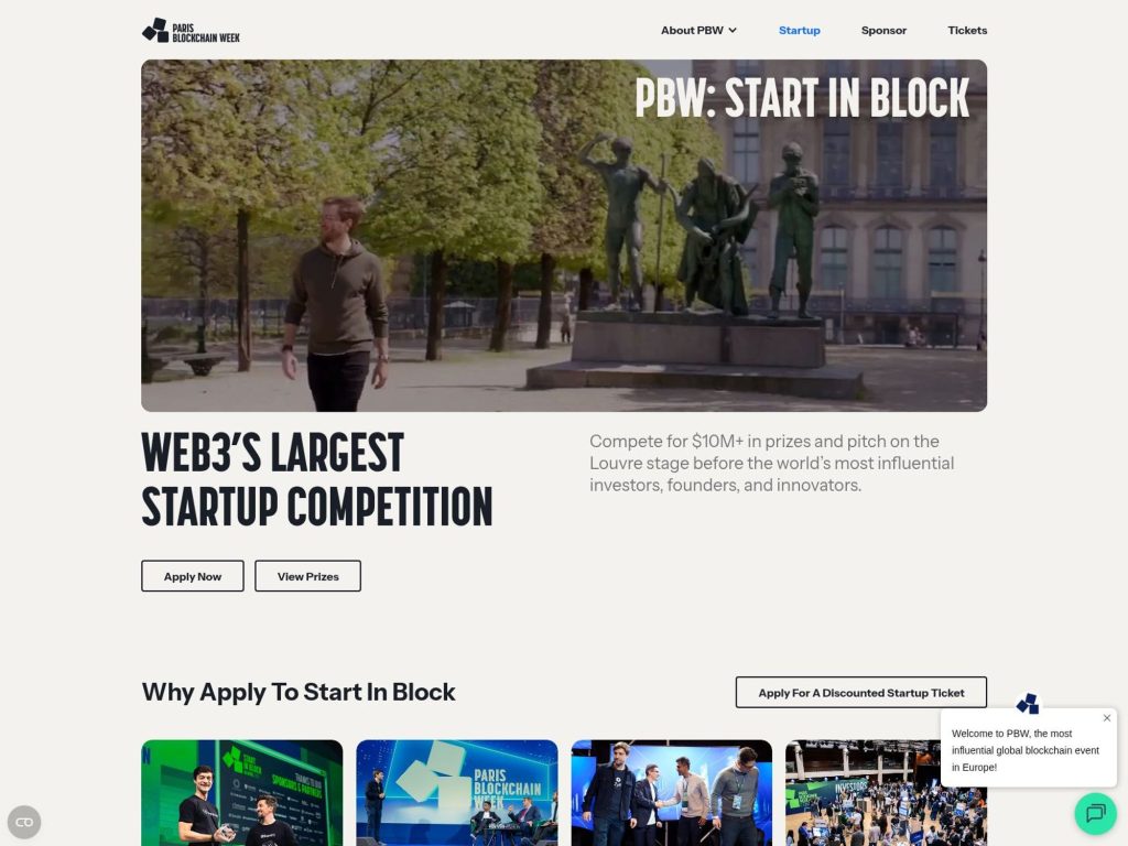 Start In Block 2026 website