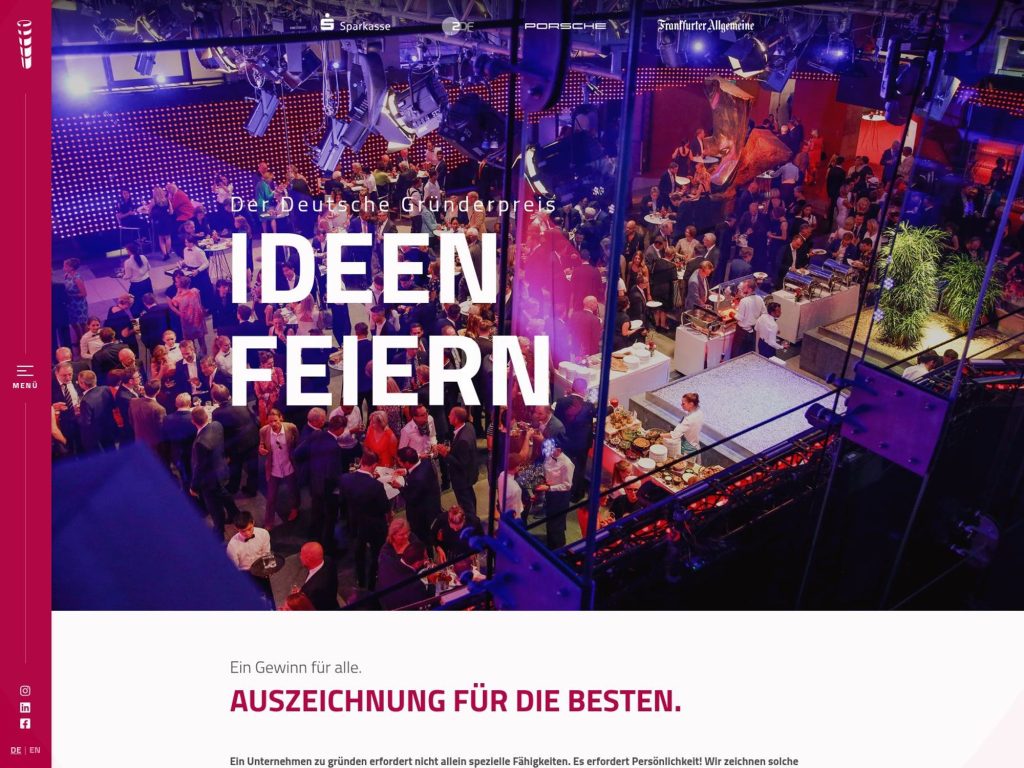 Deutscher Gründerpreis 2027 website