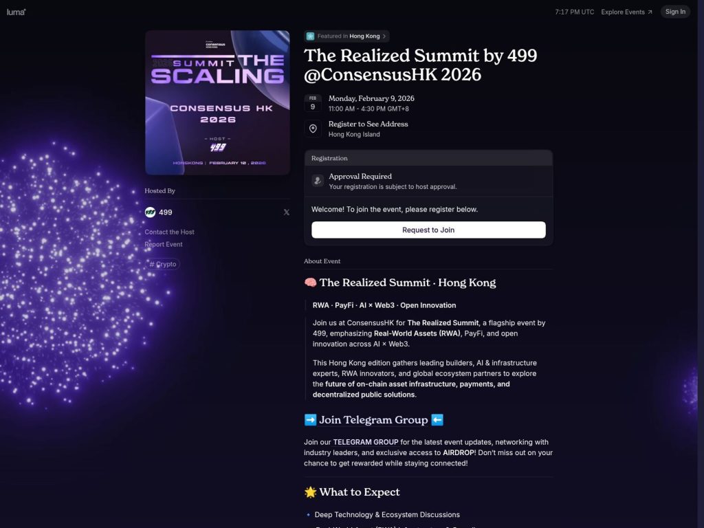 The Realized Summit by 499 @ConsensusHK 2026 image