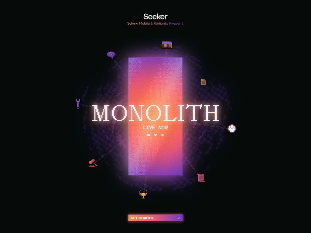 The Solana Mobile Hackathon by RadiantsDAO website