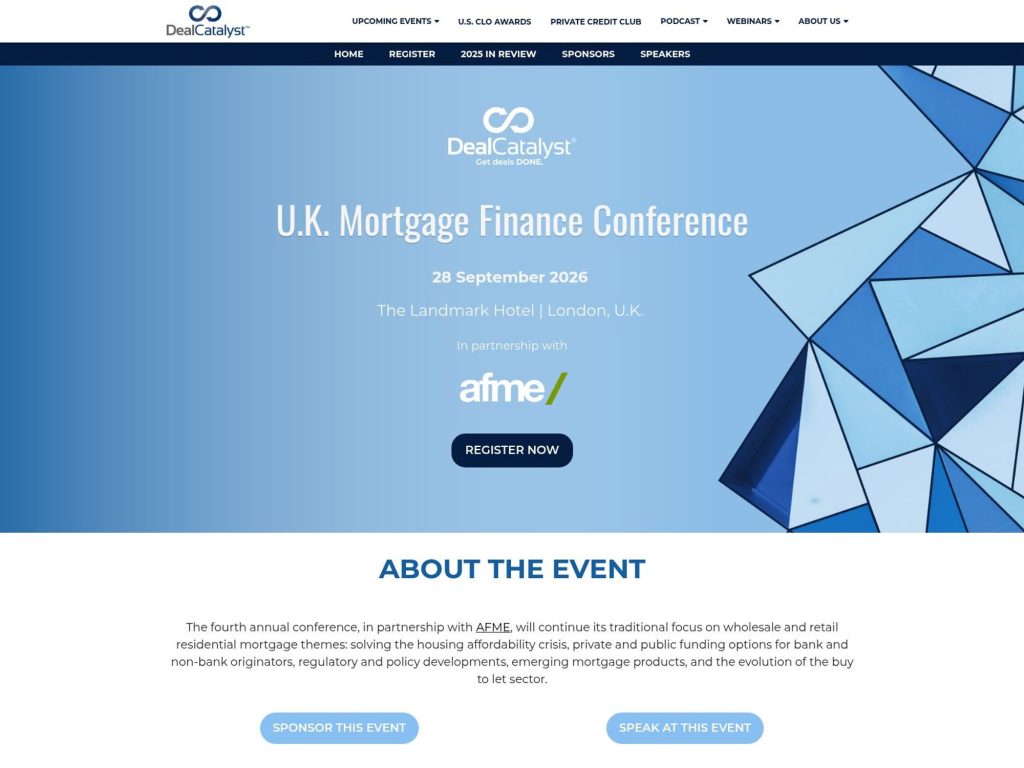 U.K. Mortgage Finance Conference website