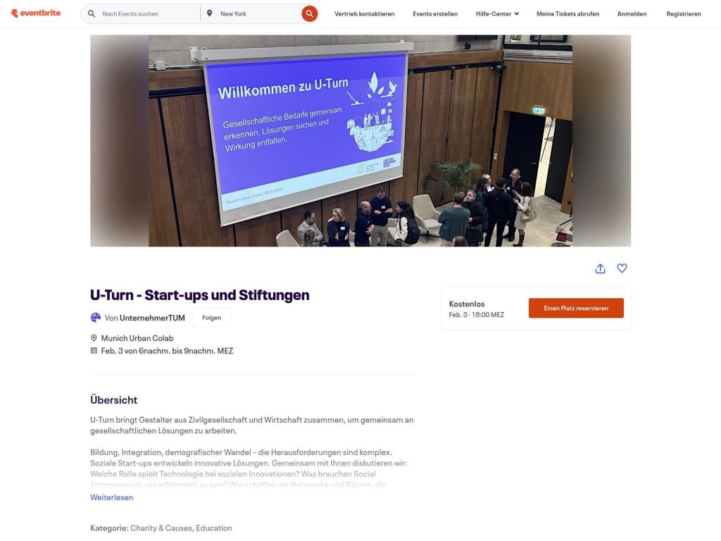 U-Turn - Start-ups und Stiftungen image