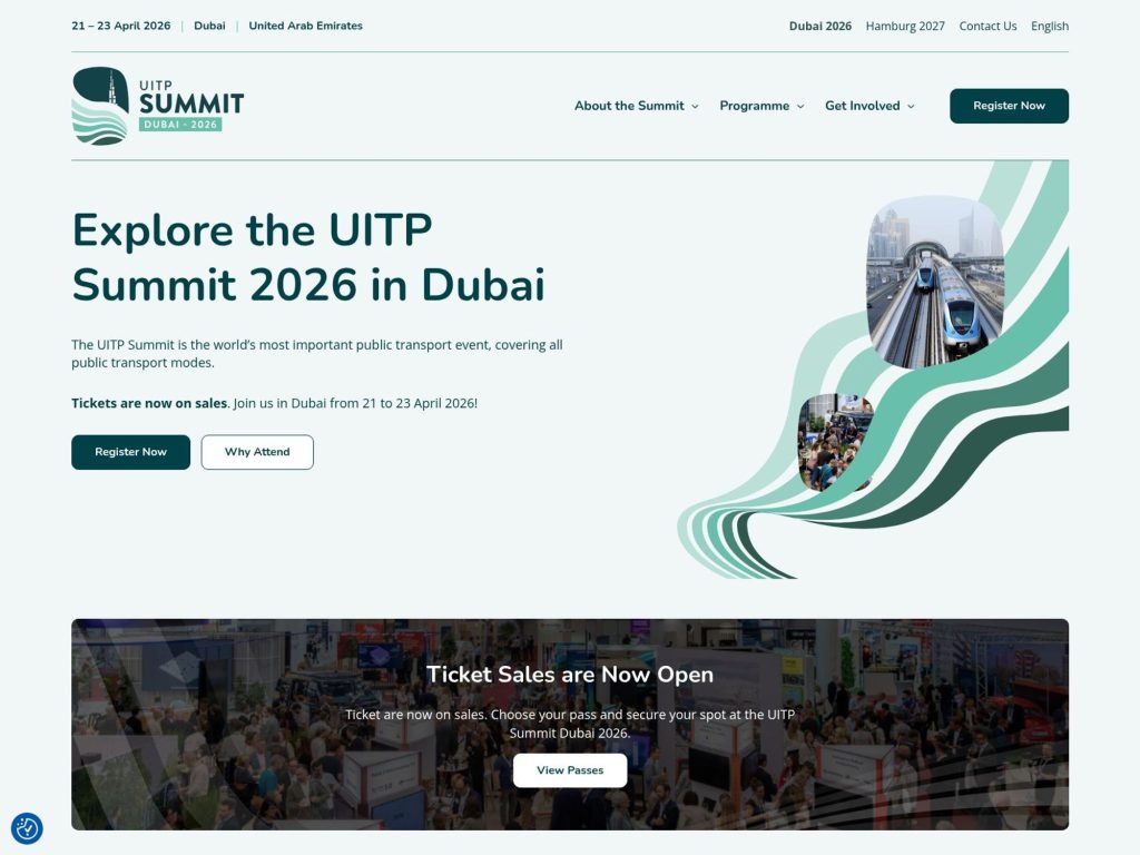 UITP Summit 2026 website