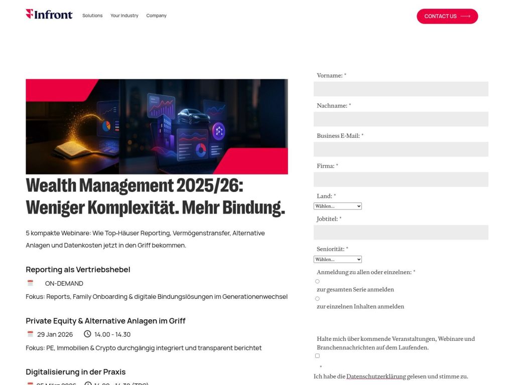 Wealth Management 2025/26: Weniger Komplexität. Mehr Bindung. website