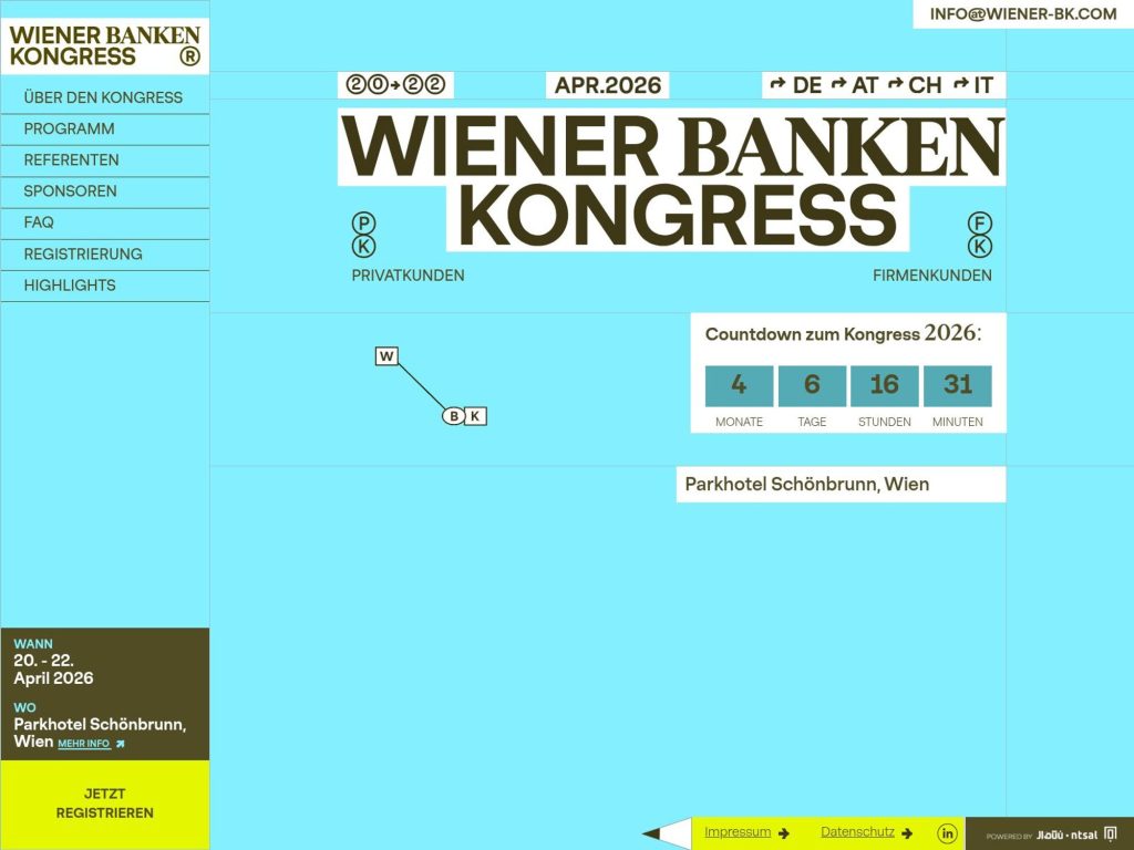 Wiener Banken Kongress 2026 website