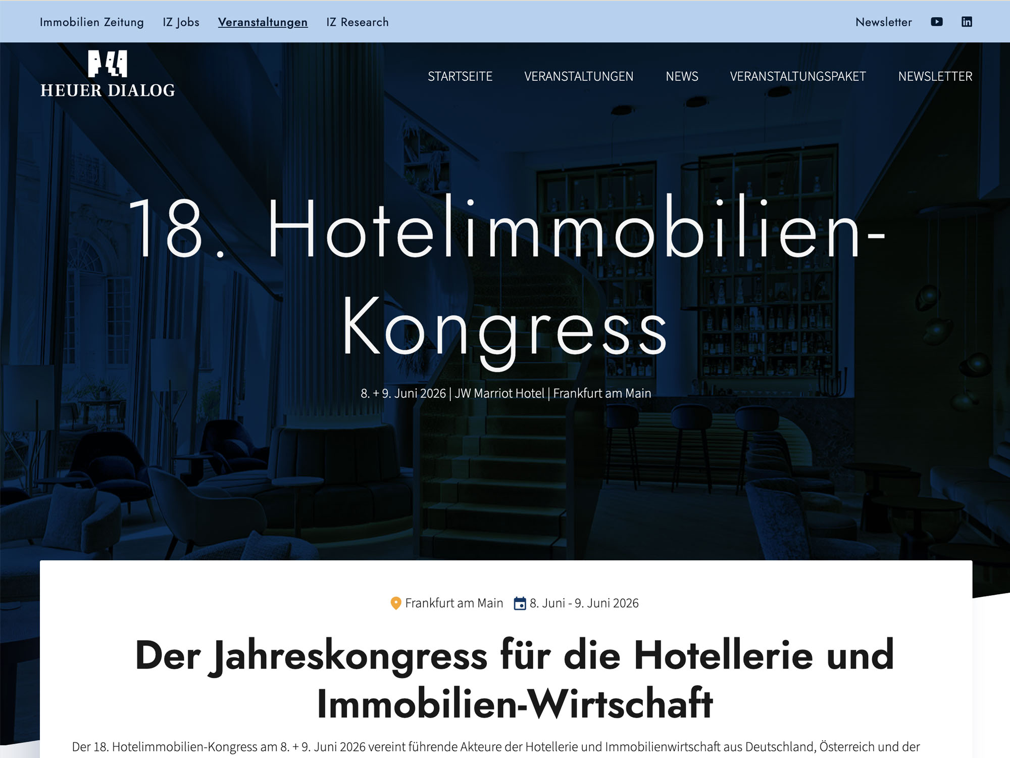18. Hotelimmobilien-Kongress