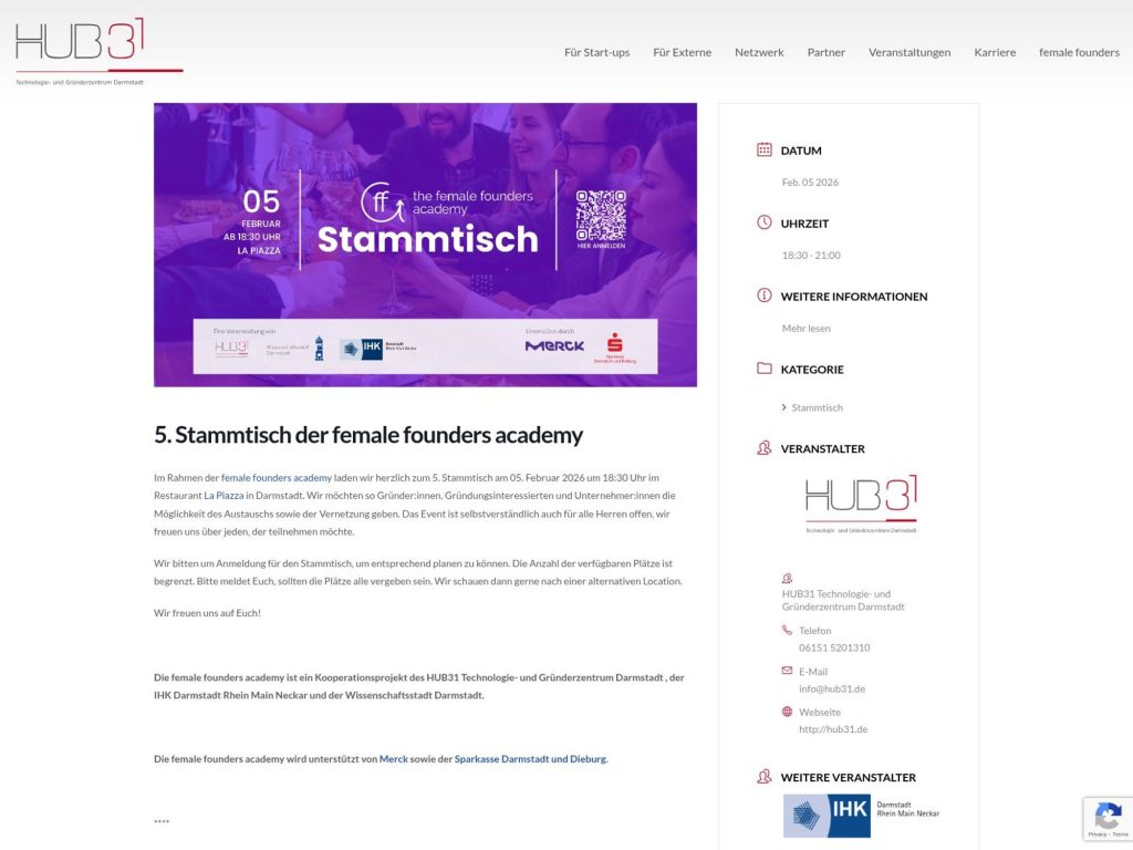 5. Stammtisch der female founders academy image