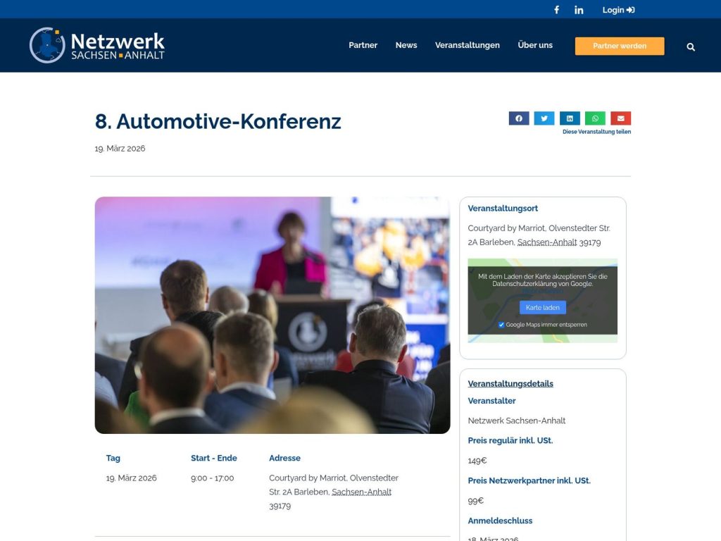 8. Automotive-Konferenz website