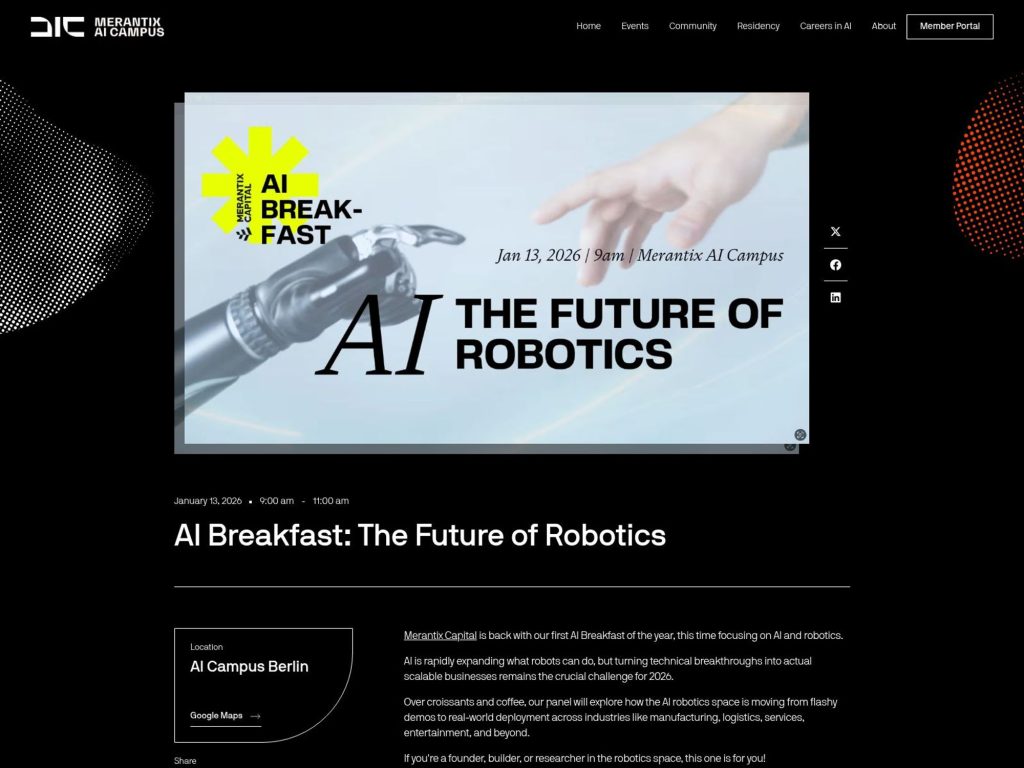 AI Breakfast - Event screenshot