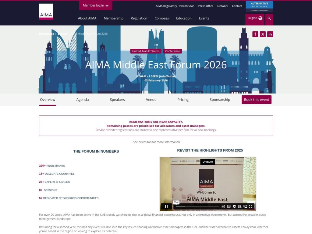 AIMA Middle East Forum 2026 image