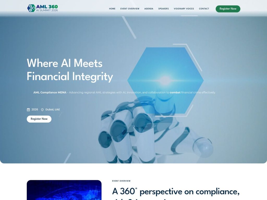 AML Compliance MENA 2026 website
