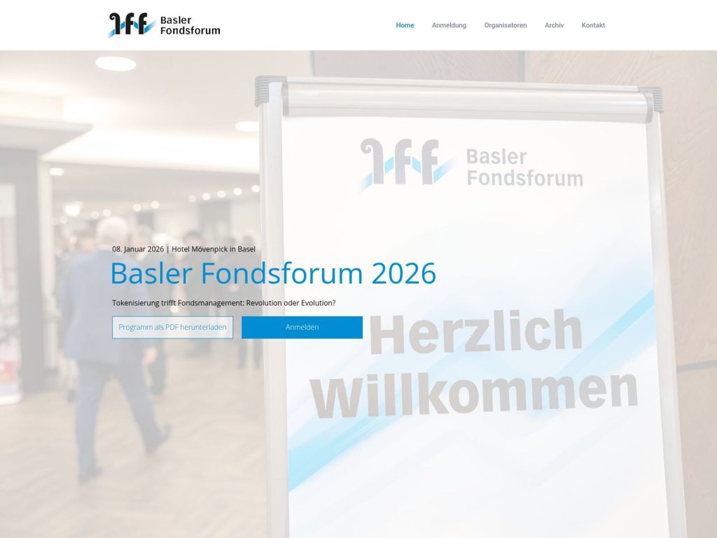 Basler Fondsforum 2026 - Tokenisierung trifft Fondsmanagement: Revolution oder Evolution? - Event screenshot