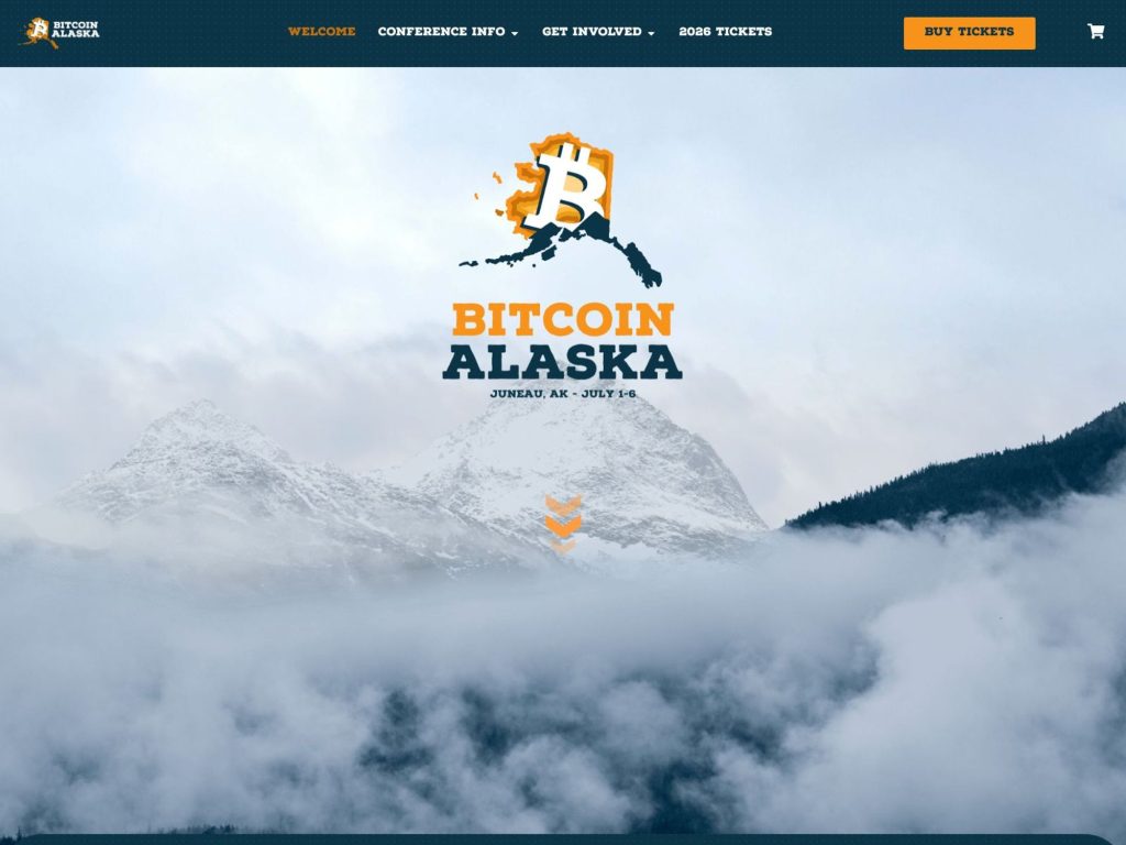 Bitcoin Alaska 2026 website