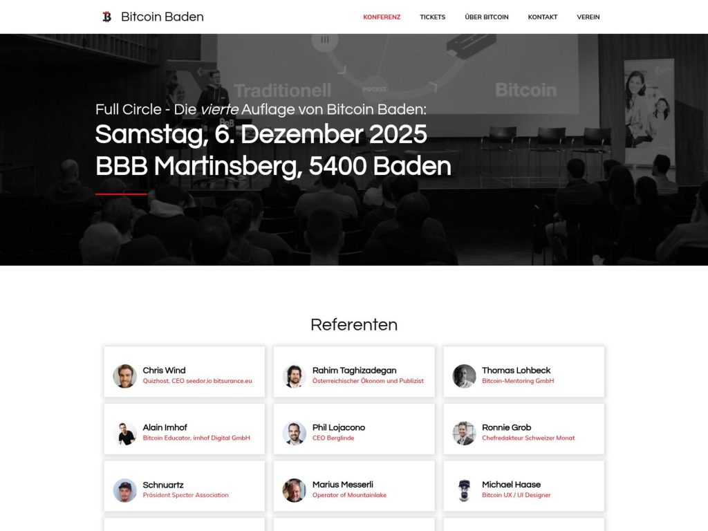 Bitcoin Baden 2026 website