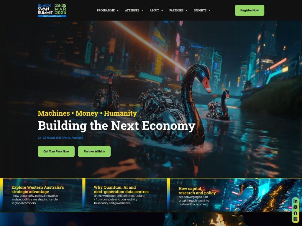 Black Swan Summit Australia website