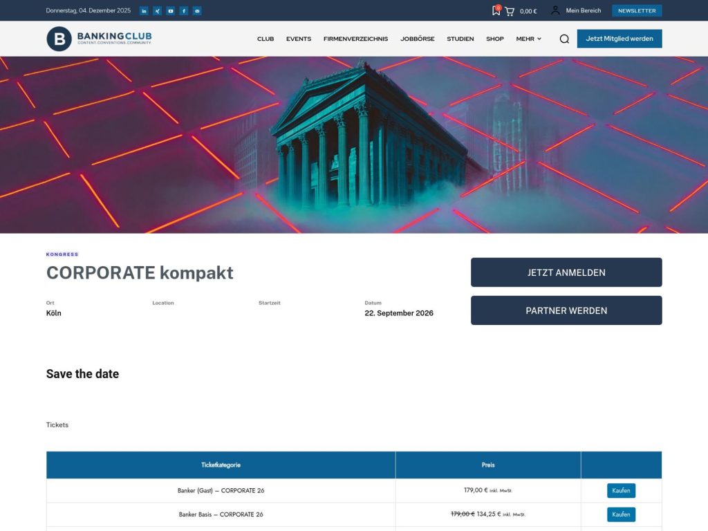 CORPORATE kompakt website
