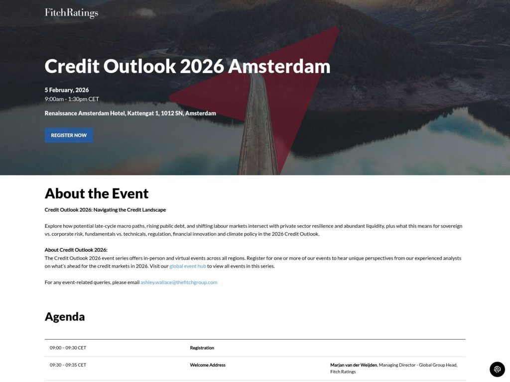 Credit Outlook 2026 Amsterdam image
