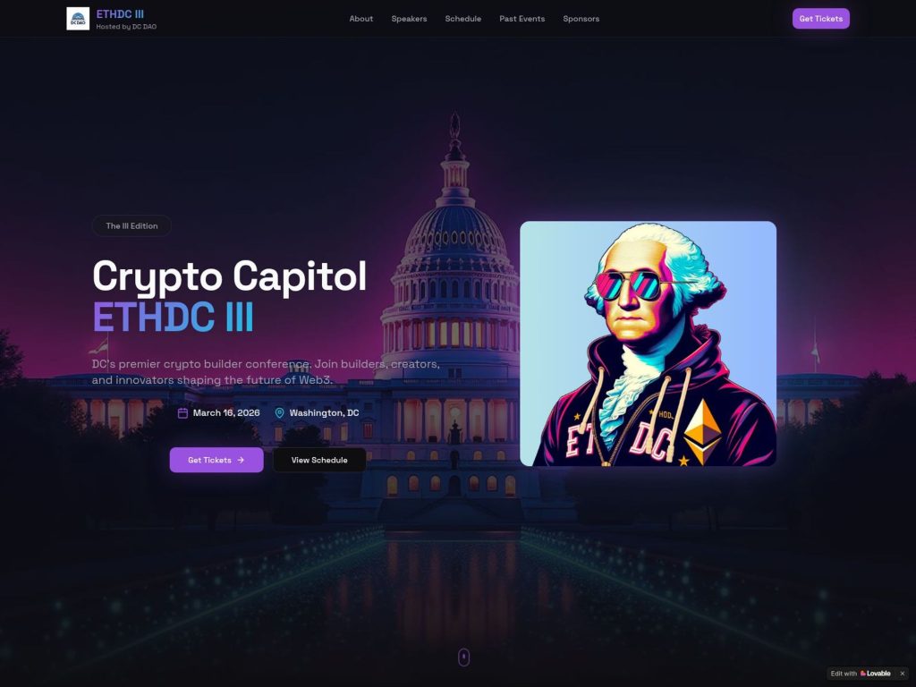 Crypto Capitol ETHDC III website