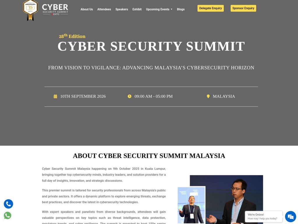 Cyber Security Summit website