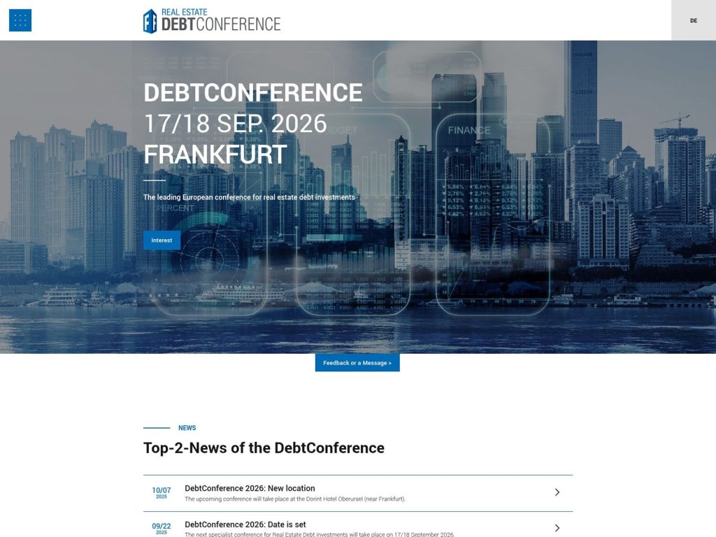 DebtConference 2026 website