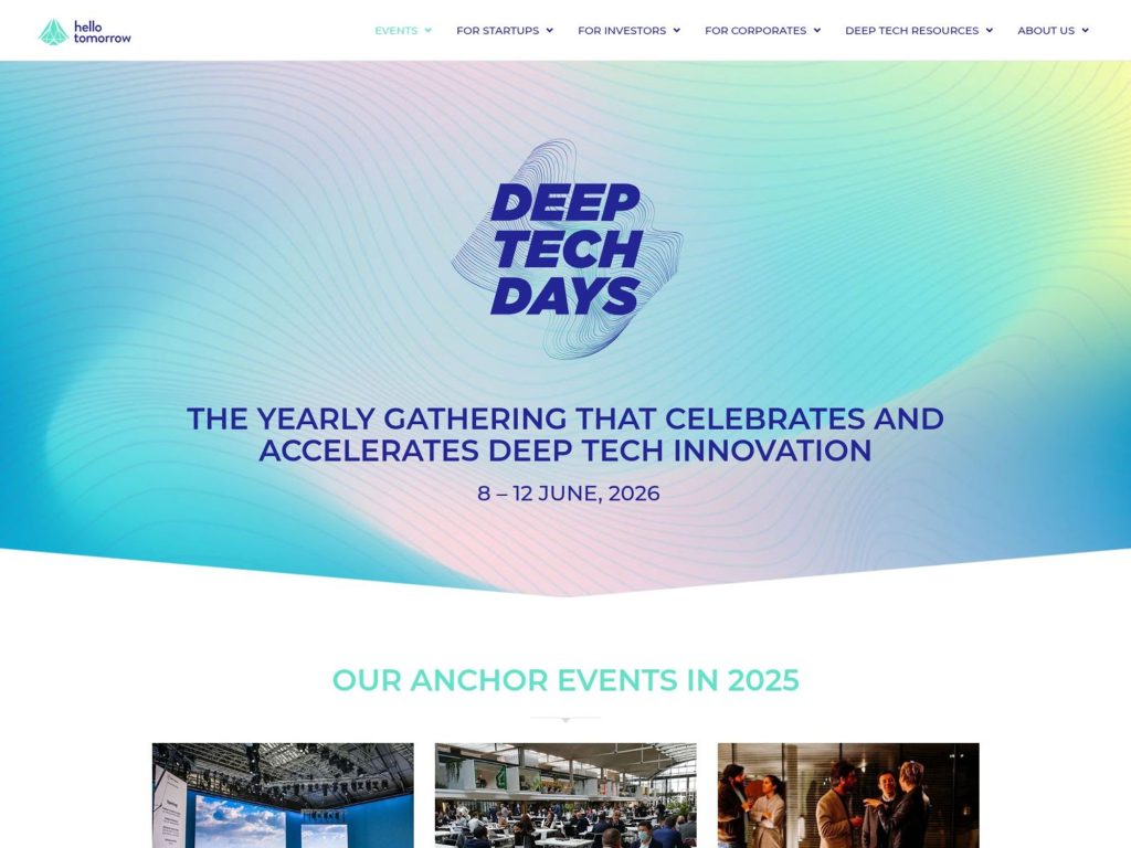 Deep Tech Days website
