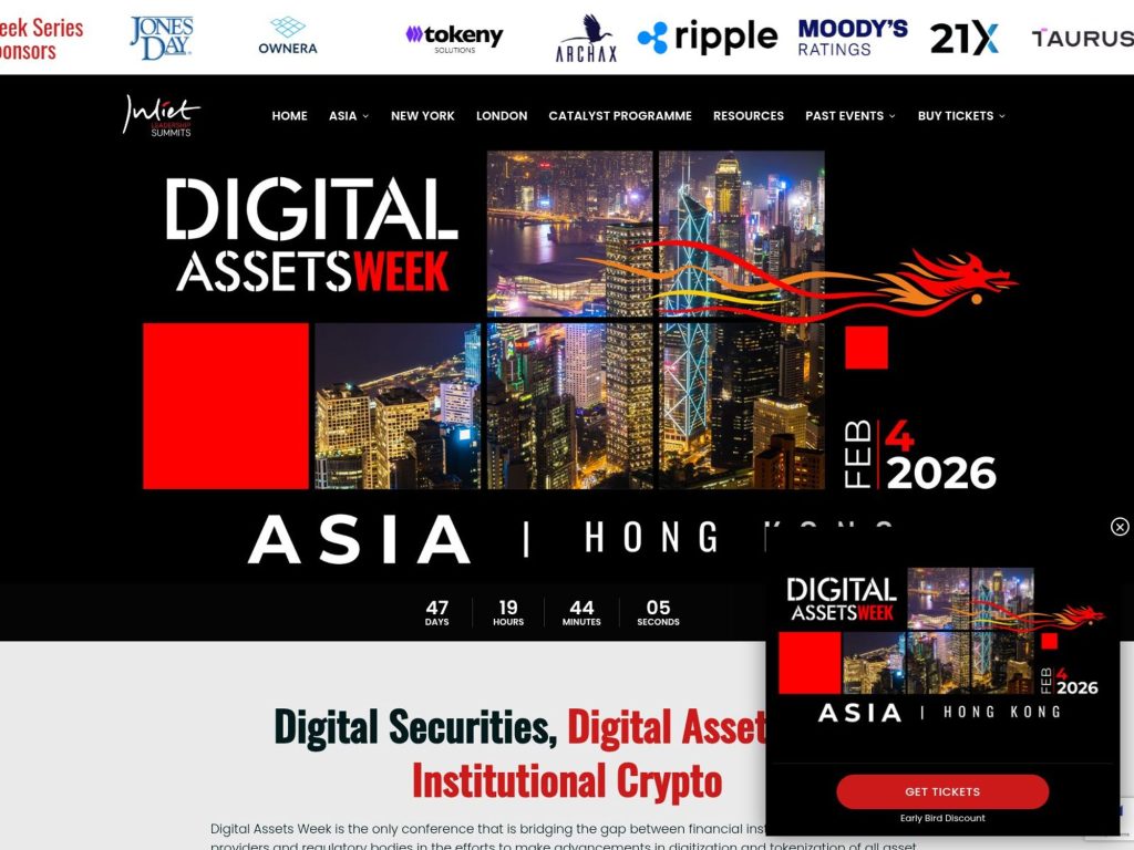 Digital Assets Week Asia 2026 website