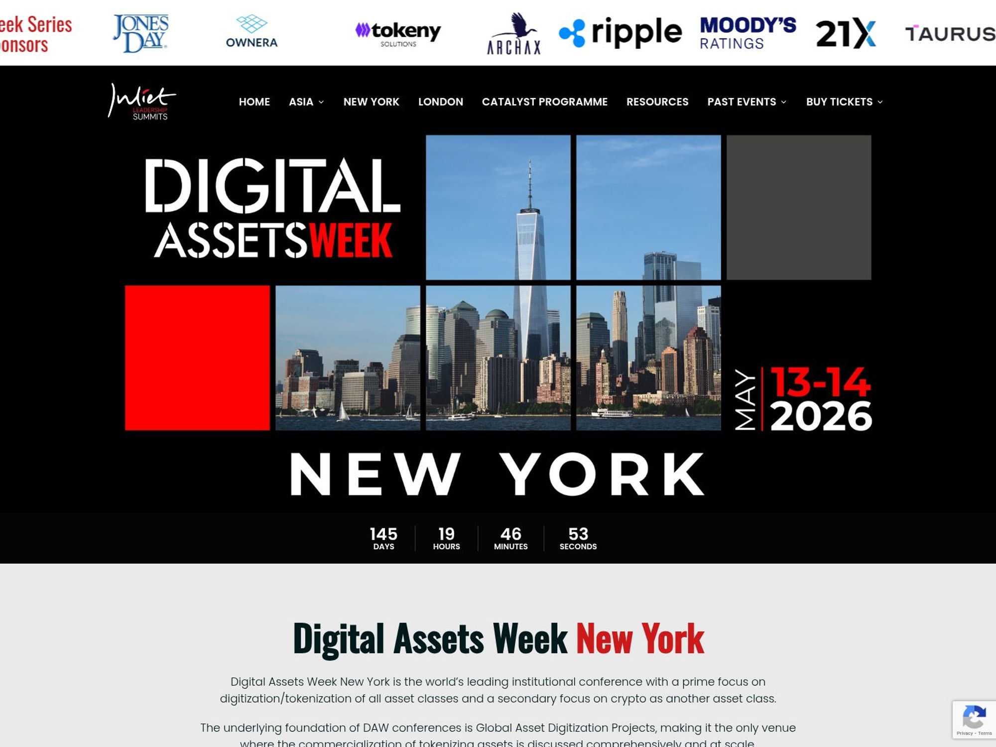 Digital Assets Week New York 2026