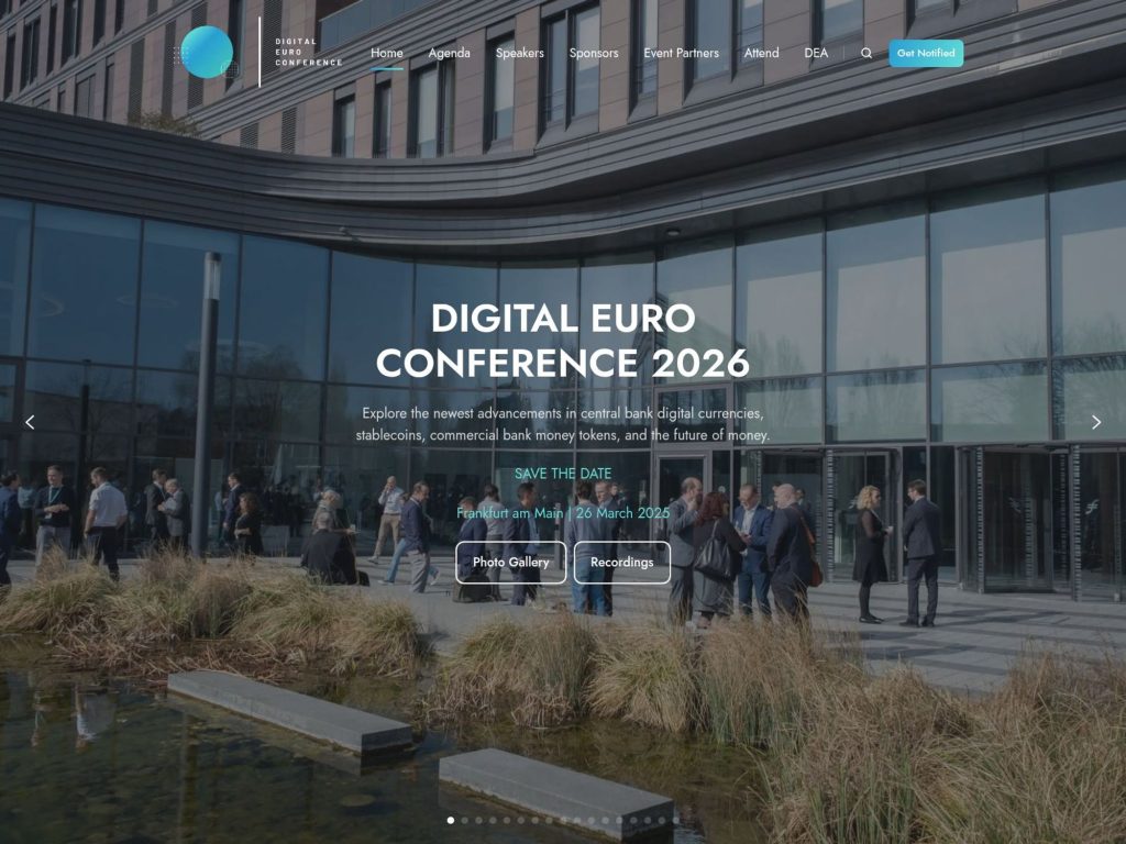 Digital Euro Conference 2026 website