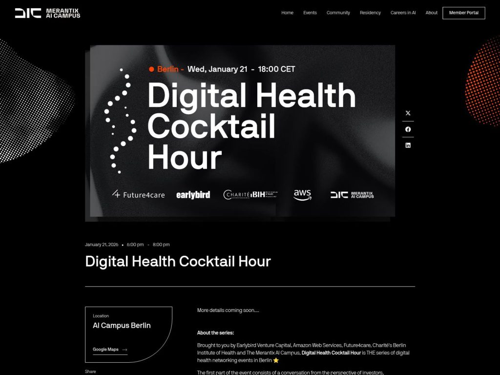 Digital Health - Event screenshot
