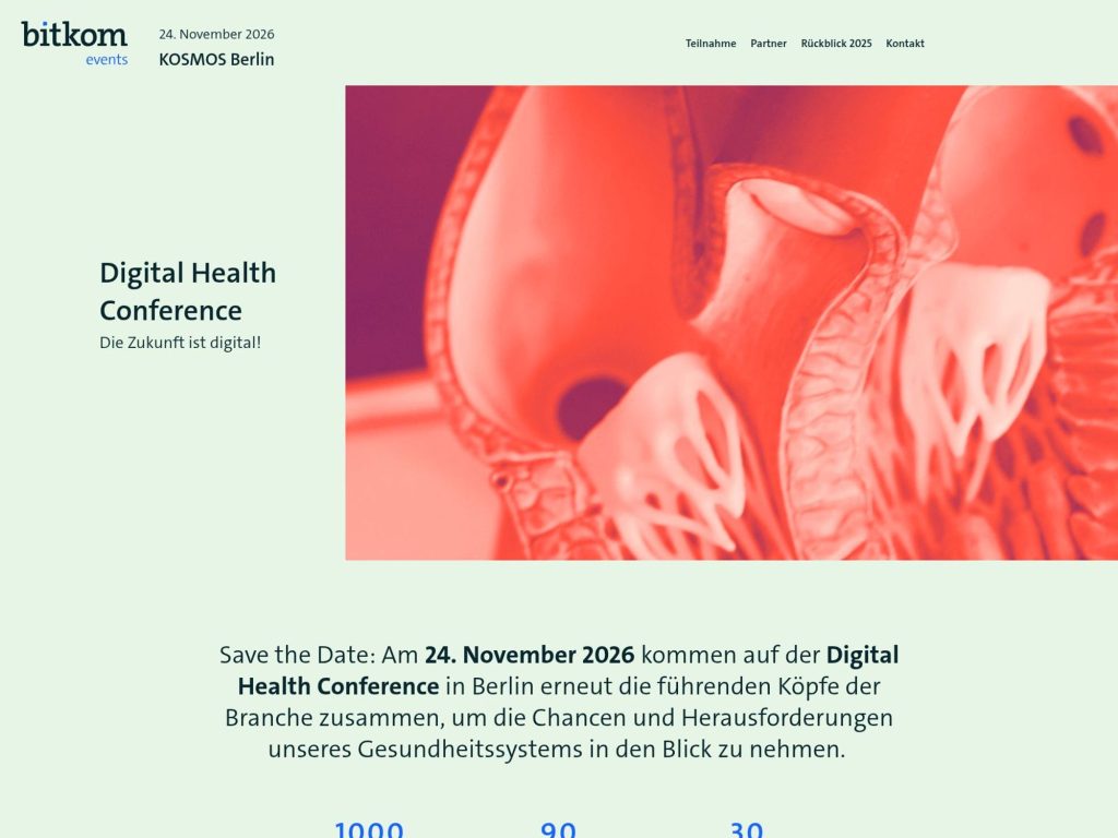 Digital Health Conference website