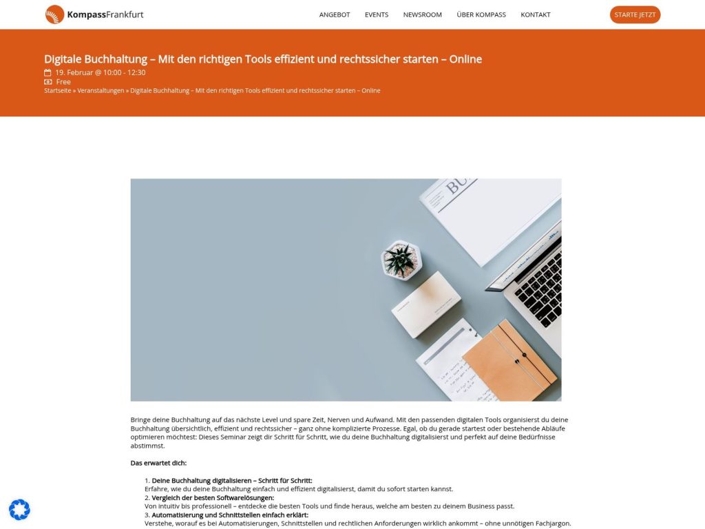 Digitale Buchhaltung – Mit den richtigen Tools effizient und rechtssicher starten – Online image