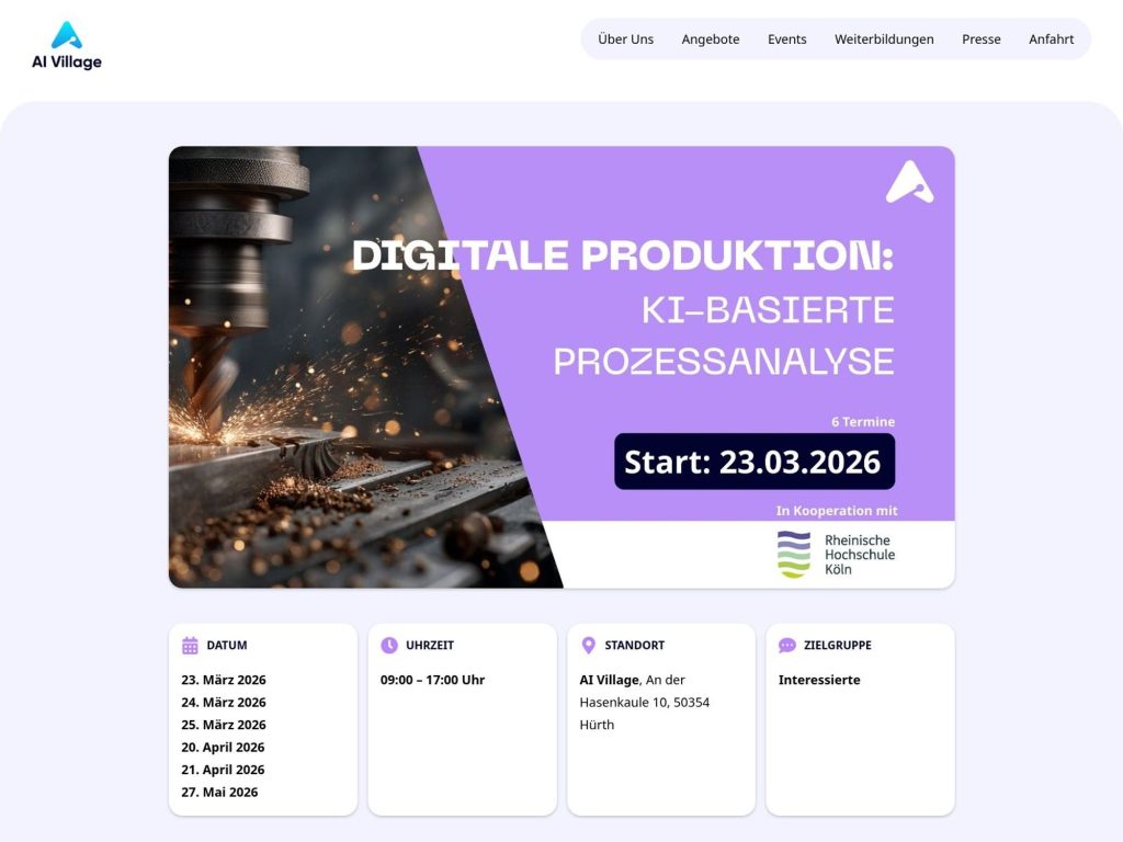 Digitale Produktion website