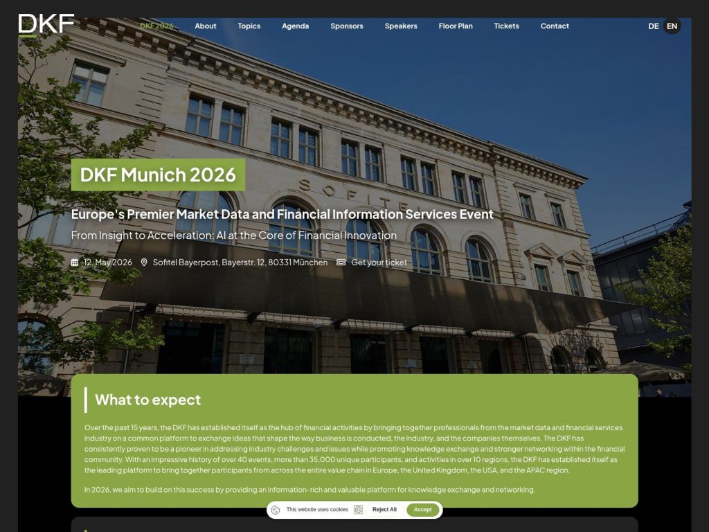 DKF Munich 2026 website