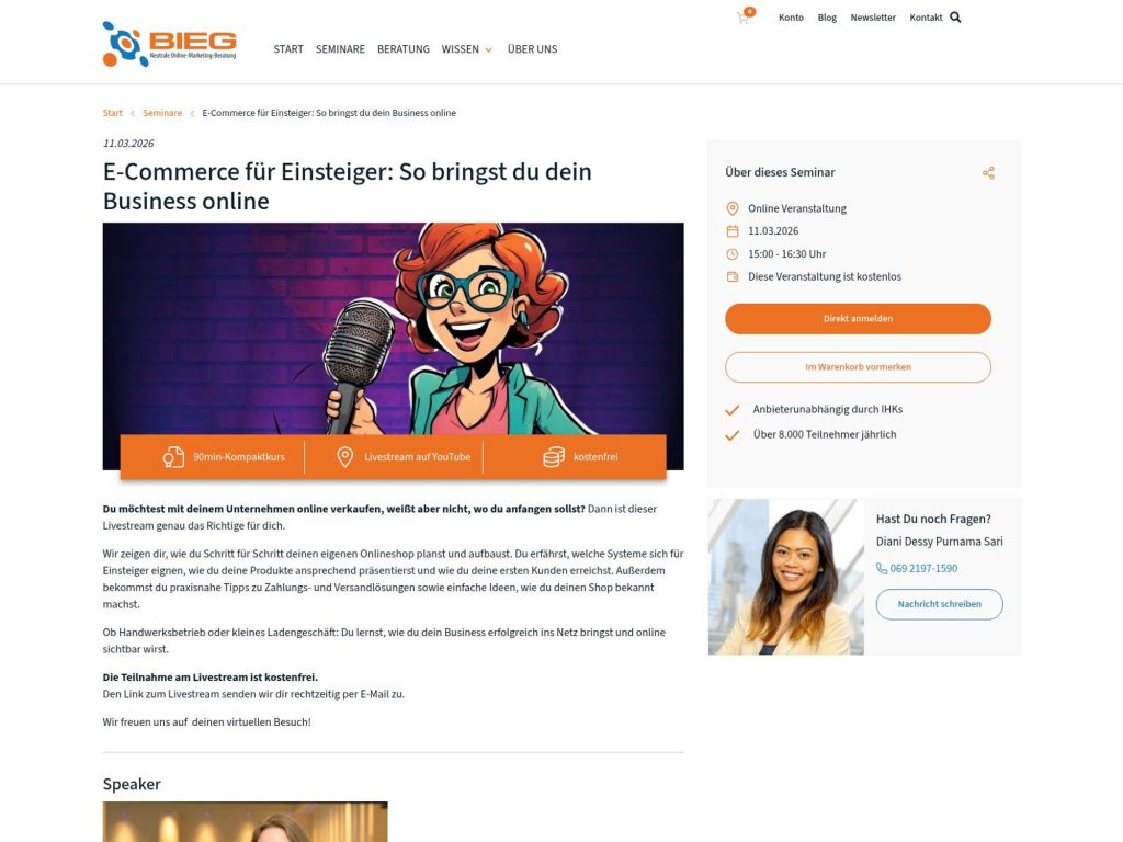 E-Commerce für Einsteiger: So bringst du dein Business online website
