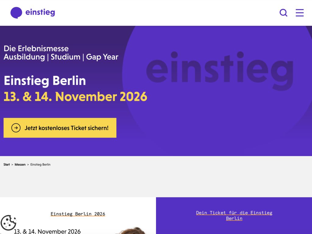 Einstieg Berlin website