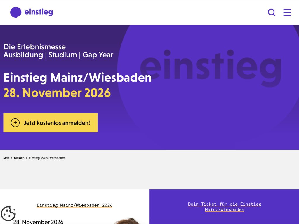 Einstieg Mainz/Wiesbaden website