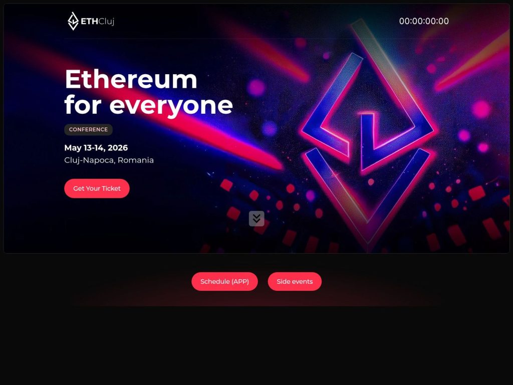 ETHCluj 2026 website