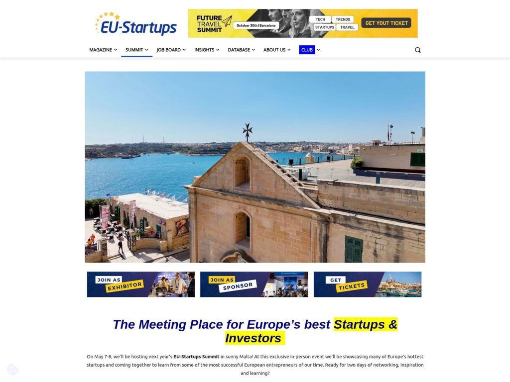 EU-Startups Summit 2026 website