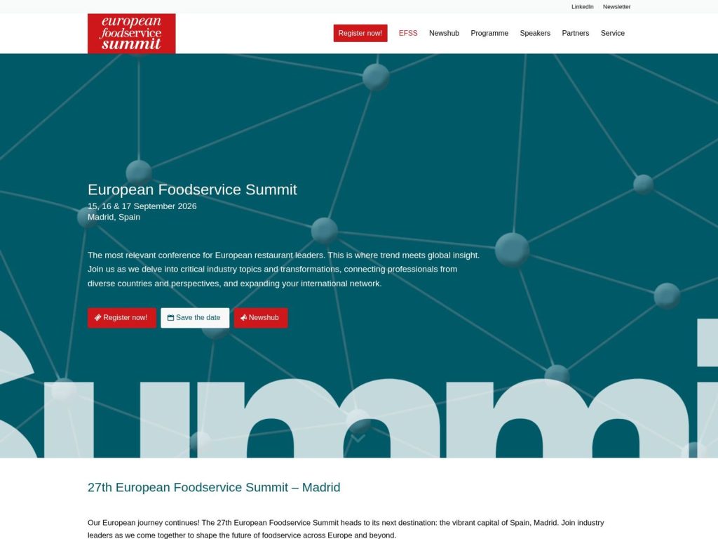 European Foodservice Summit website