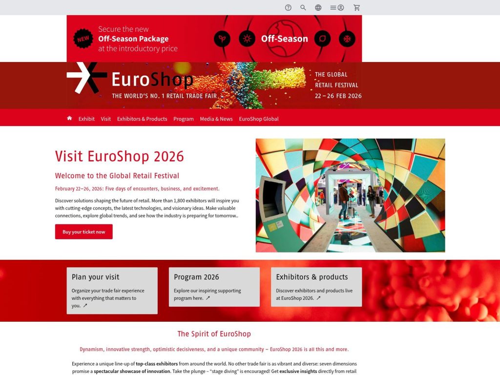 EuroShop 2026 website