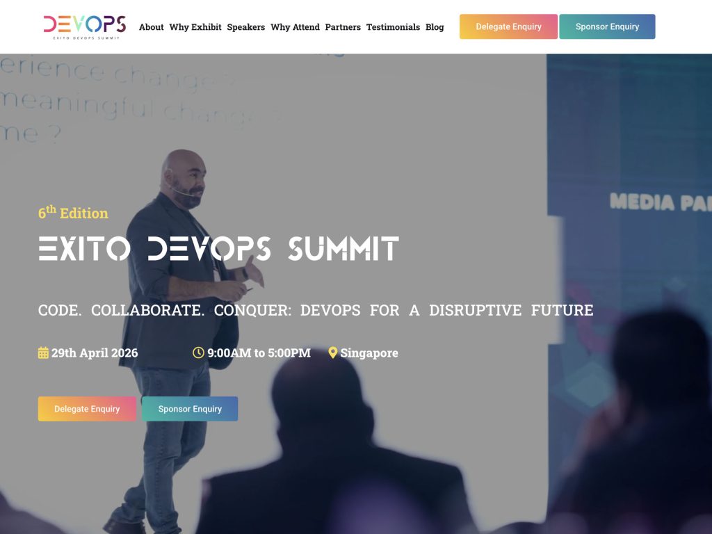 Exito DevOps Summit website